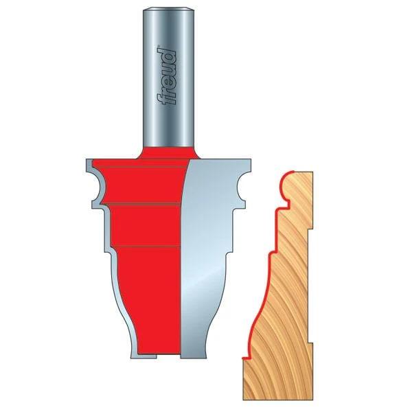 Door Casing Router Bit - 1/2" SH - Diameter:1-5/8" - Cutting Length:1-15/16